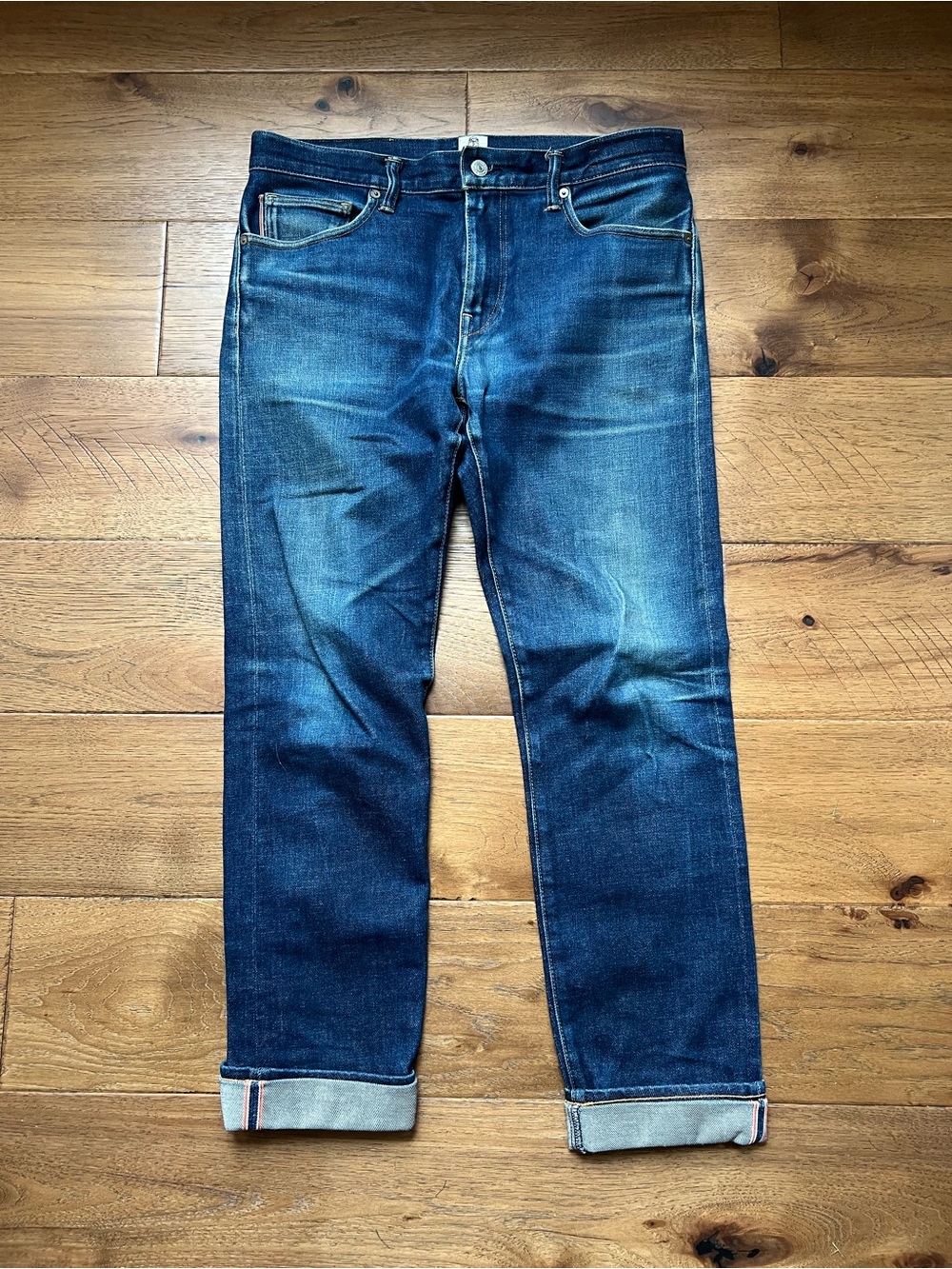 Hiroshi Kato Brand Selvedge Denim Jeans The Pen Slim Mens 32x32 4-Way Stretch